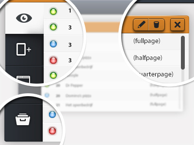 Webapp - Magazine management - adds app design icons magazine managment ui user interface userinterface webapp