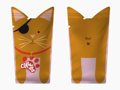 Clawds Cat Food Packaging concept design graphic design packaging design