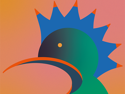 Punk Bird concept design design flat graphic design illustration vector