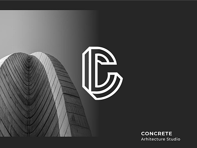 CONCRETE - Arhitecture Studio 30dayschallenge c logo c monogram icon logo logo design logodesign minimalist monogram