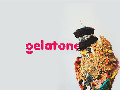 Gelatone - Ice Cream Shop 30dayschallenge gelatone gelatone logo ice cream logo icecream logo logodesign minimalist sweet logo typeface