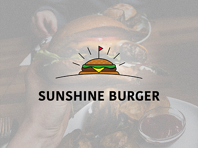 Sunshine Burger buger food food logo logo logodesign minimalist sunshine sunshine burger