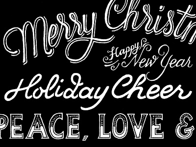 Holiday Lettering christmas hand holiday lettering