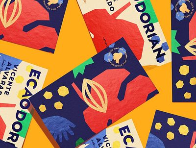 Ecaodorian Business Card. brand branding business card design graphic design illustration logo type typography ui ux vector visual