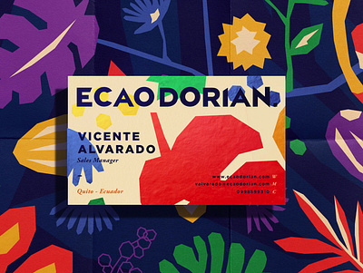 Ecaodorian Business Card. brand branding card design graphic design illustration logo type typography ui ux vector