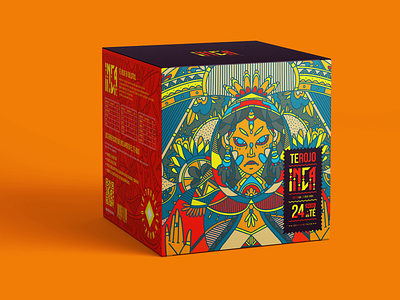 Te Rojo Inca brand design illustration logo package packaging packagingdesign