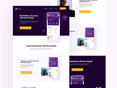 Prunny - Invite Page company design experience modern typography ui uxui web design website