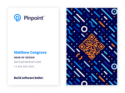 Pinpoint Business Card business card pattern