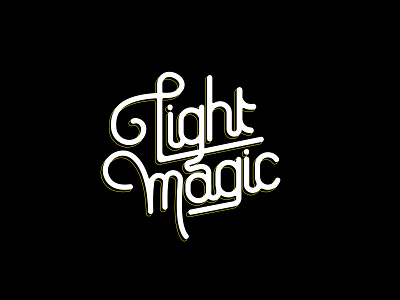 Lightmagic branding clean design flat hand lettering illustration lettering logo typography vector