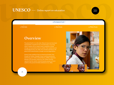 UNESCO: GEM Report app branding design flat identity ios minimal mobile ui ux web website