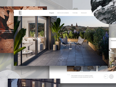 Bell Sarrià / screenshot design mockup parallax ui ux