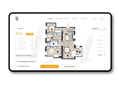 Paul / flat architecture design flat real estate ui ux web design