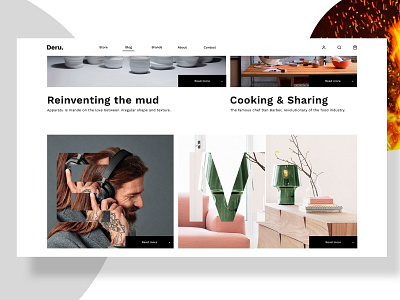 Deru / blog blog ecommerce app ecommerce design parallax store ui ux web