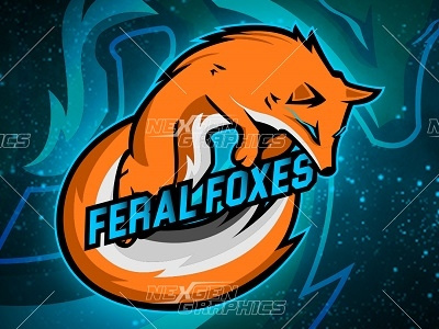 Fox Mascot Logo esports logo feral fox fox fox illustration gaming logo gaming mascot logo illustration logo mascot mascot logo vector