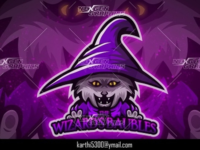 Wizard Cat Mascot Logo cat cat wizard esports logo gaming logo gaming mascot logo illustration logo mascot mascot logo vector wizard wizard cat