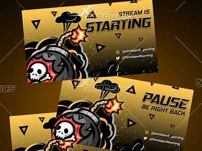 Twitch Screens banners design illustration posters screens twitch screens ui