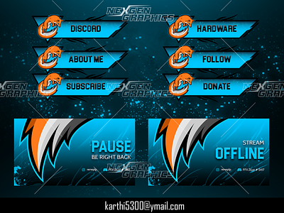 FeralFox Twitch Panels and Screens banners overlays twitch twitch assets twitch banners twitch overlays twitch panels twitch screens