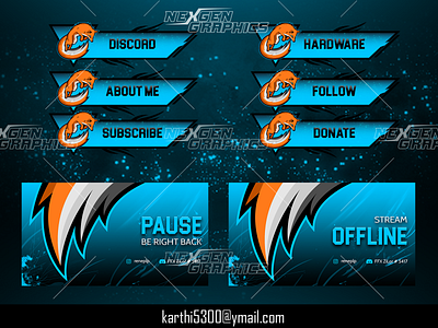 FeralFox Twitch Panels and Screens