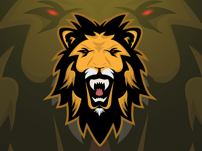 golden lion esports logo gaming logo golden lion golden lion logo lion mascot mascot logo