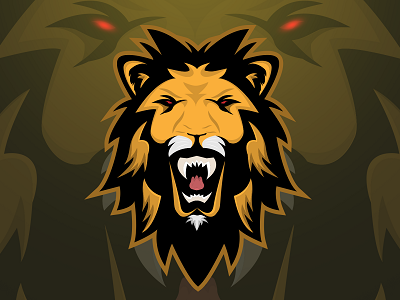 Gold Roaring Lion Logo - Free Download Vector PSD and Stock Image