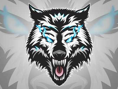 Whitewolf Mascot Logo logo mascot snow wolf white wolf wolf