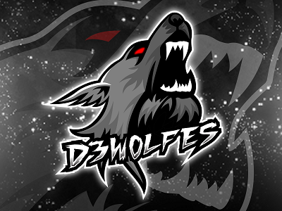 Wolf Mascot Logo beast esports logo gaming logo gaming mascot logo howling wolf mascot logo snarling wolf wolf wolves