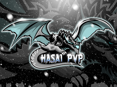 Dragon Mascot Logo dragon dragon logo dragon mascot esports logo frozen dragon gaming logo gaming mascot logo ice dragon illustration logo mascot mascot logo snow dragon winter dragon