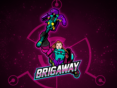 Brigitte Mascot Logo