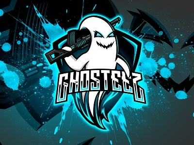 Ghost Mascot Logo esports logo gaming logo gaming mascot logo ghost gun ghost in the shell ghost logo ghost mascot ghost mascot logo mascot logo scary logo