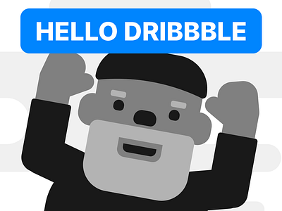 Hello Dribbble first shot firstshot gnome gnomed hello dribbble hellodribble illustration memes vector