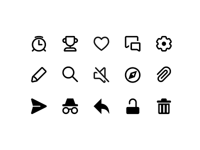 Some icons filled icons iconset incognito ui ui icons vector