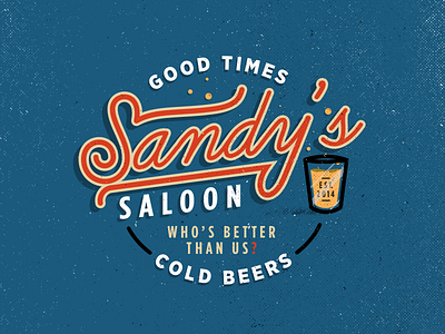 Sandy's Saloon bar beer beers cold good mancave saloon sandys times