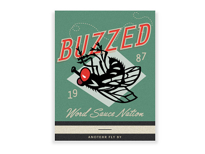 BUZzZzZeD fly matchbook matches nyc packaging vintage