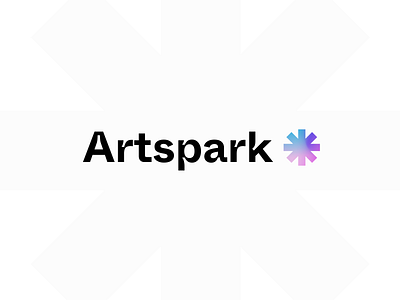 Artspark Logo ✧ app art colorful gradient intrap joy logo playoff spark
