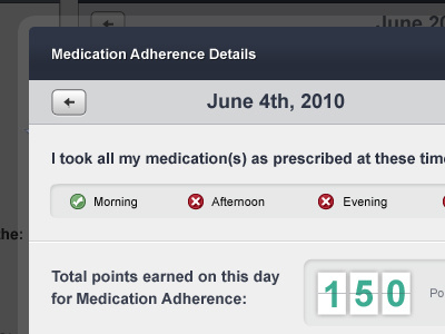 Detail Day View for Medication App