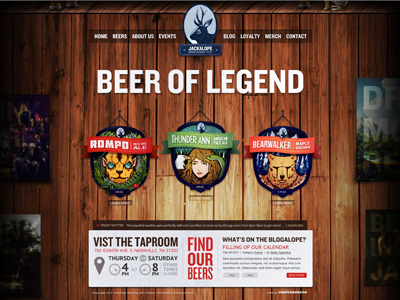 Jackalope Brewery - Home Page beer homepage jackalope wood