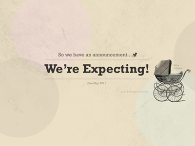 So We're Expecting announcement baby