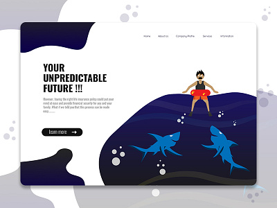 Landing Page Illustration | Insurance Company