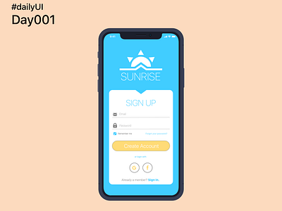 Daily UI | 001 | Sign Up