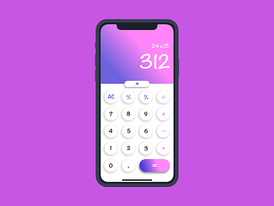 Daily UI | 004 | Calculator 004 app calculator colours dailyui dailyuichallenge design ui ux visual design