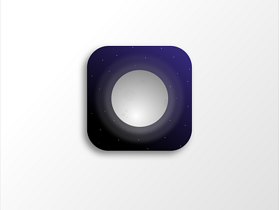 Daily UI | 005 | App Icon 005 app dailyui dailyuichallenge design icon moon space stars ui ux visual design