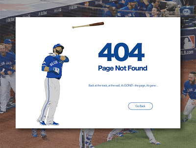 Daily UI | 008 | 404 Page 008 404 error baseball blue jays dailyui dailyuichallenge design page not found ui ux visual design webdesign