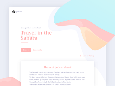 Sahara blog design pastel post sahara ui design web