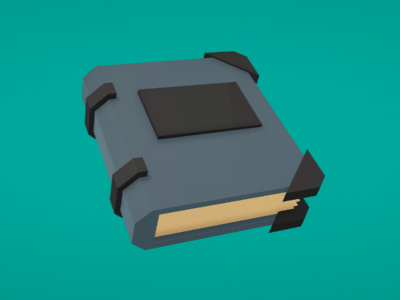 Low Poly Book 3d google blocks low poly vr