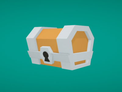 Low Poly Chest 3d 3d model chest google blocks low poly made with blocks virtual reality vr