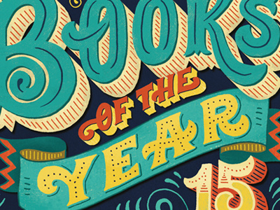 Books lettering