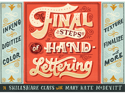 Another Skillshare class! class digitize learn lettering skillshare texture