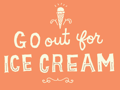 Ice Cream hand hand lettering lettering