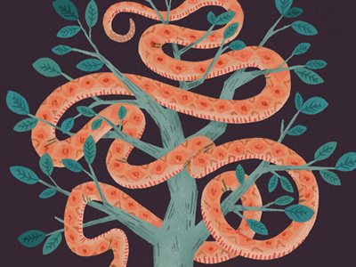 Sneaky Snake illustration snake