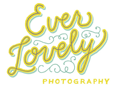 Ever Lovely Photography logo design logo nostalgic typography vintage